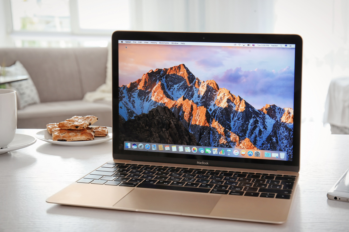 Modern Apple MacBook on Table